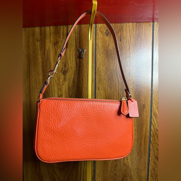 Coach Orange Leather Shoulder Mini Bag - Picture 2 of 9